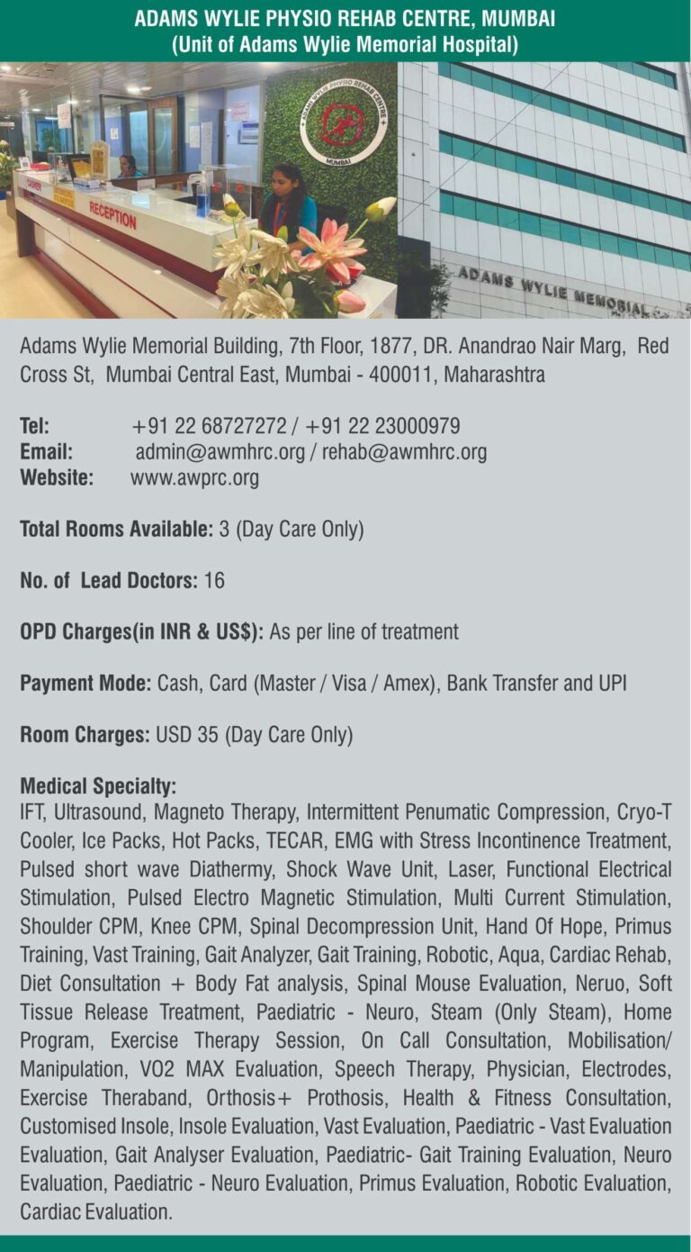 Adams Wylie Physio Rehab Centre Mumbai